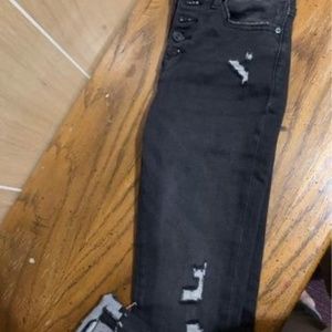 Black high waisted jeans